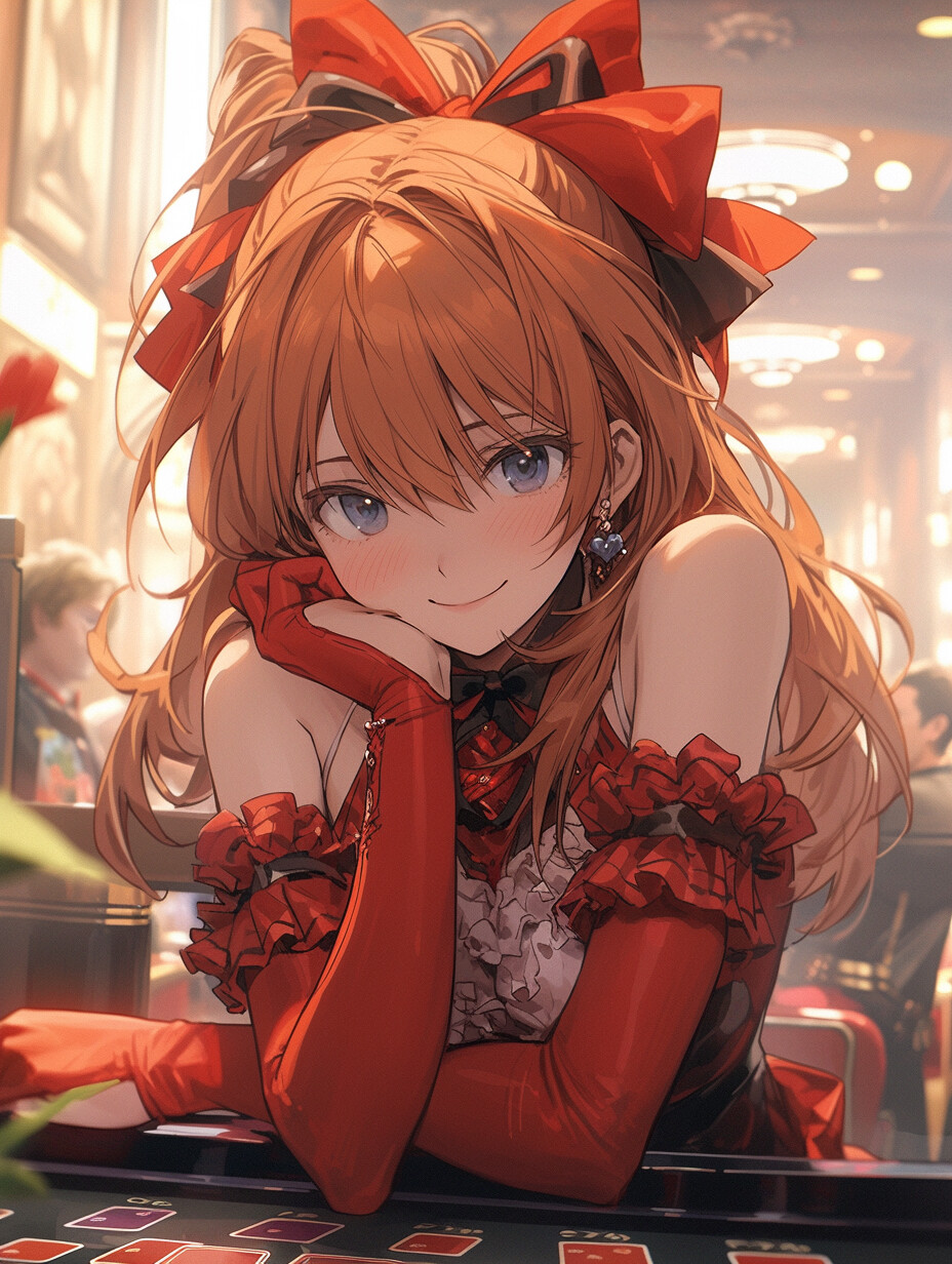 红色礼服角色